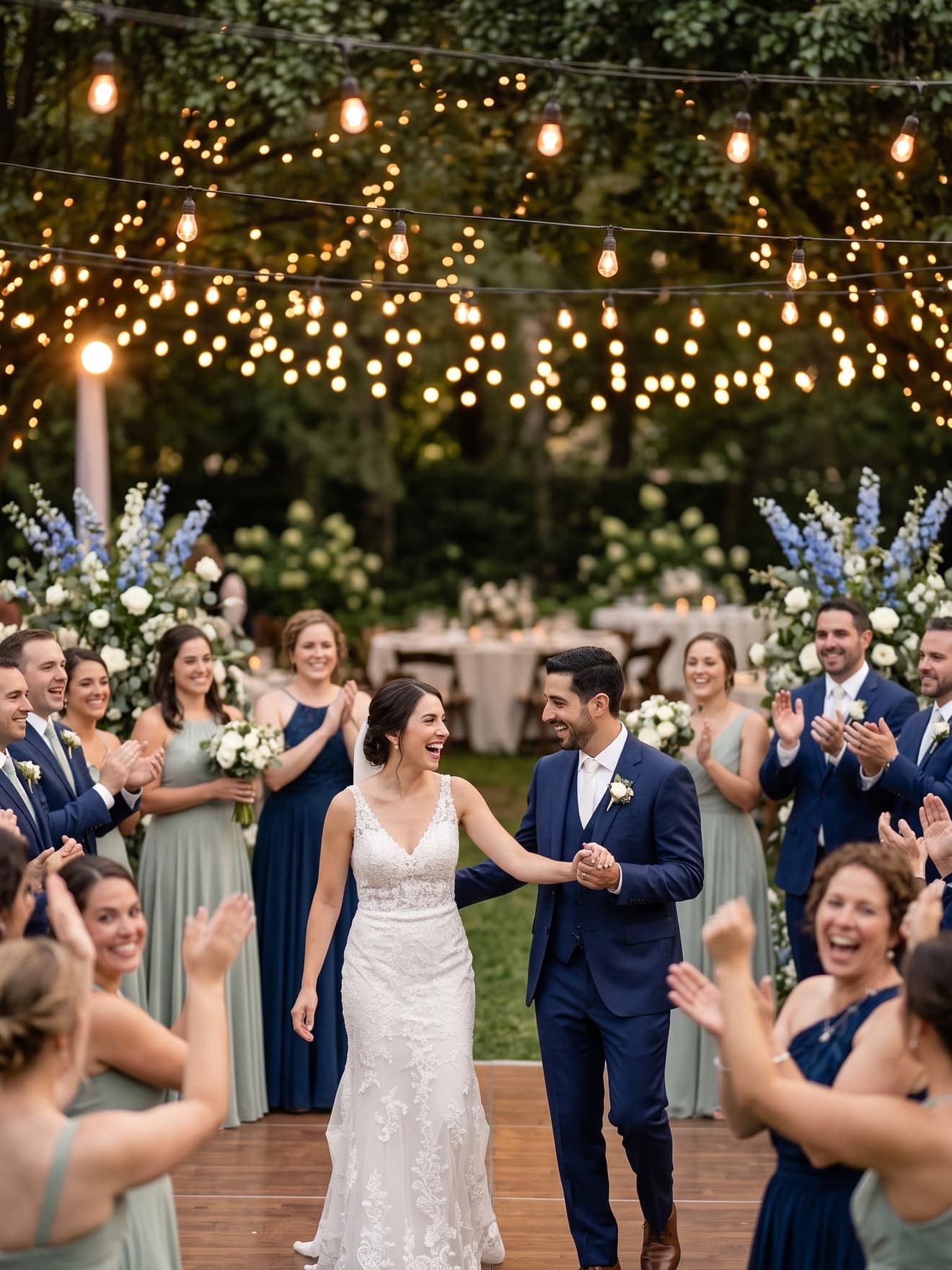 The couple’s first dance at the reception